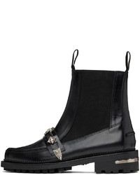 schwarze Chelsea Boots aus Leder von Toga Virilis