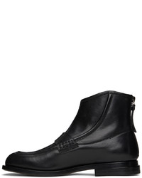 schwarze Chelsea Boots aus Leder von Taakk