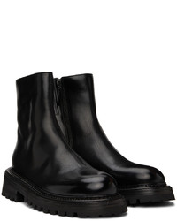 schwarze Chelsea Boots aus Leder von Marsèll