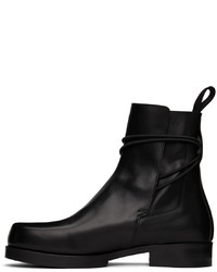 schwarze Chelsea Boots aus Leder von 1017 Alyx 9Sm