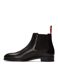 schwarze Chelsea Boots aus Leder von Paul Smith