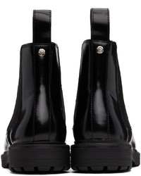 schwarze Chelsea Boots aus Leder von Diesel