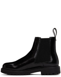 schwarze Chelsea Boots aus Leder von Diesel