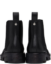 schwarze Chelsea Boots aus Leder von Diesel