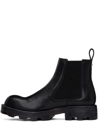 schwarze Chelsea Boots aus Leder von Diesel