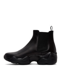 schwarze Chelsea Boots aus Leder von Ralph Lauren Purple Label