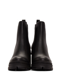 schwarze Chelsea Boots aus Leder von Prada