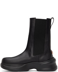 schwarze Chelsea Boots aus Leder von Wooyoungmi