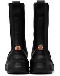 schwarze Chelsea Boots aus Leder von Wooyoungmi