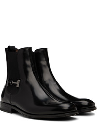 schwarze Chelsea Boots aus Leder von Ferragamo