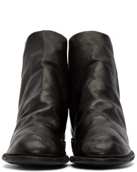 schwarze Chelsea Boots aus Leder von Guidi