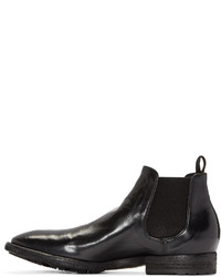 schwarze Chelsea Boots aus Leder von Officine Creative