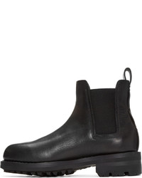 schwarze Chelsea Boots aus Leder von Feit