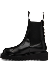 schwarze Chelsea Boots aus Leder von Toga Virilis