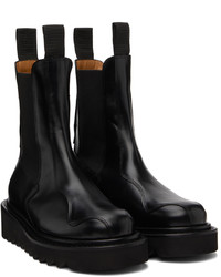 schwarze Chelsea Boots aus Leder von Toga Virilis