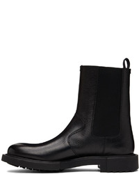 schwarze Chelsea Boots aus Leder von Salvatore Ferragamo