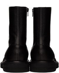 schwarze Chelsea Boots aus Leder von Dries Van Noten