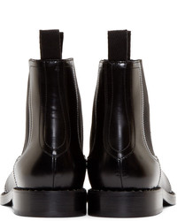 schwarze Chelsea Boots aus Leder von Jimmy Choo