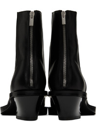 schwarze Chelsea Boots aus Leder von 1017 Alyx 9Sm