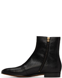 schwarze Chelsea Boots aus Leder von Gucci