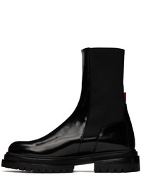 schwarze Chelsea Boots aus Leder von 424