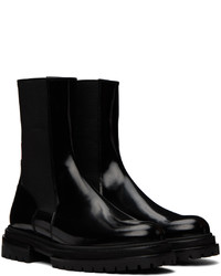 schwarze Chelsea Boots aus Leder von 424