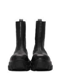 schwarze Chelsea Boots aus Leder von Rick Owens