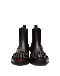 schwarze Chelsea Boots aus Leder von Christian Louboutin