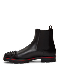 schwarze Chelsea Boots aus Leder von Christian Louboutin