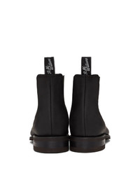 schwarze Chelsea Boots aus Leder von R.M. Williams