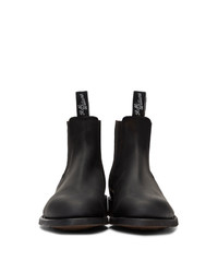 schwarze Chelsea Boots aus Leder von R.M. Williams