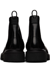 schwarze Chelsea Boots aus Leder von Kenzo