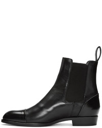 schwarze Chelsea Boots aus Leder von Robert Clergerie