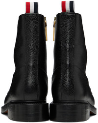 schwarze Chelsea Boots aus Leder von Thom Browne