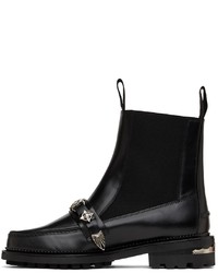 schwarze Chelsea Boots aus Leder von Toga Virilis