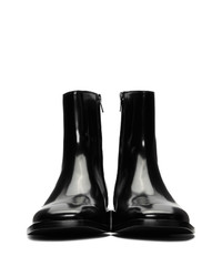 schwarze Chelsea Boots aus Leder von Balenciaga