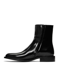 schwarze Chelsea Boots aus Leder von Balenciaga