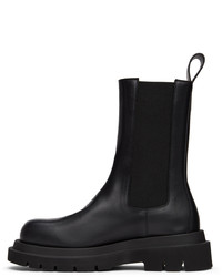 schwarze Chelsea Boots aus Leder von Bottega Veneta