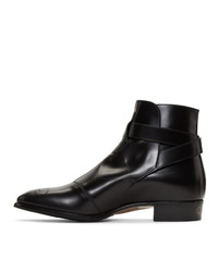 schwarze Chelsea Boots aus Leder von Gucci