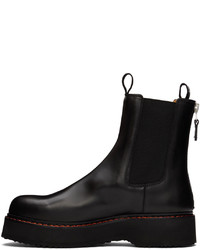 schwarze Chelsea Boots aus Leder von R13