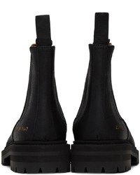 schwarze Chelsea Boots aus Leder von Common Projects