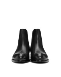 schwarze Chelsea Boots aus Leder von Ermenegildo Zegna