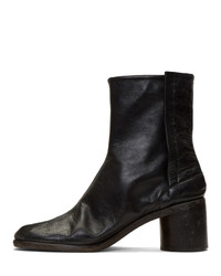 schwarze Chelsea Boots aus Leder von Maison Margiela