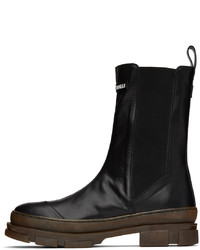 schwarze Chelsea Boots aus Leder von Just Cavalli