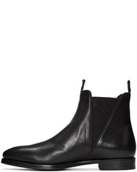 schwarze Chelsea Boots aus Leder von Acne Studios