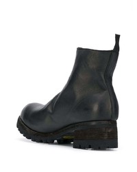 schwarze Chelsea Boots aus Leder von Guidi