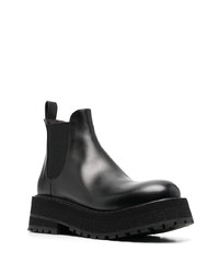 schwarze Chelsea Boots aus Leder von Marsèll