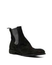 schwarze Chelsea Boots aus Leder von Guidi