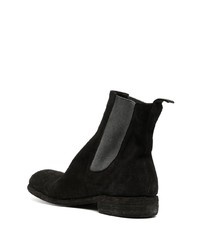 schwarze Chelsea Boots aus Leder von Guidi