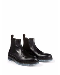 schwarze Chelsea Boots aus Leder von Jimmy Choo